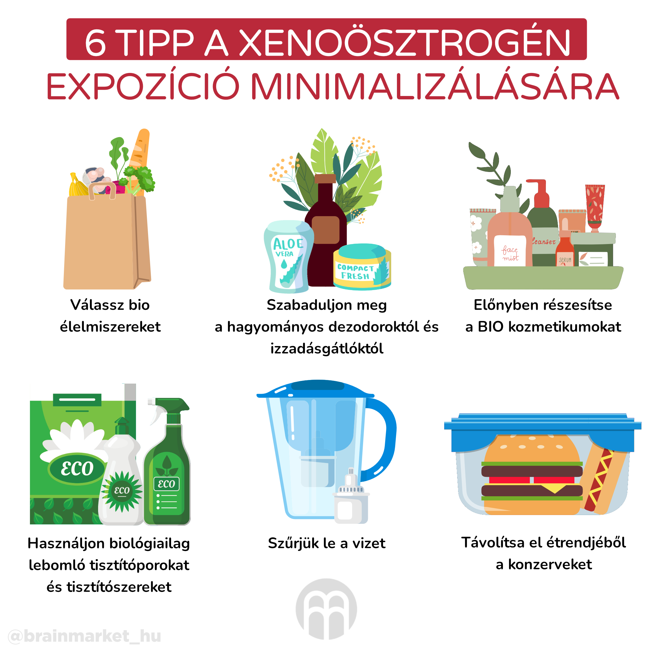 6 tipů jak minimalizovat vystavení xenoestrogenům_infografika_hu